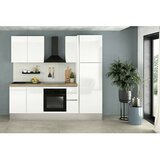Marinelli Cucine Predsestavljena kuhinja hrast Gianna Natur (Širina: 245 cm, Bele barve, Anschlag desno, Z električnimi napravami) | Shoptok.si