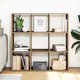 vidaXL Pregrada s knjižno omaro artisan hrast 102x29x103,5cm inž. les | Shoptok.si