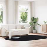 vidaXL Košata preproga črna 300x200 cm poliester Cene