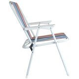 Vilde SET395 set 2 sklopive camping stolice 53 × 46,5 × 74 cm, do 110 kg – prugaste | shoptok.hr