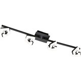 Fischer & Honsel črna/bela LED stropna svetilka 9,5x78 cm Ray | Shoptok.si