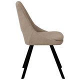 CARRYHOME STOL, kovina, tekstil rjavosiva | Shoptok.si