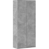  Visoka komoda siva betona 80x35x180 cm od konstruiranog drva | shoptok.hr