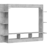 TV ormarić boja betona 152 x 22 x 113 cm od konstruiranog drva | shoptok.hr