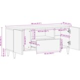 vidaXL Omare in policami za shranjevanje medijev s predalom s shranjevanjem z vrati Rjava | Shoptok.si