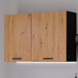 P & B Kuhinjski Blok Brez Aparatov Blacky, Črna, Hrast, 280cm | Shoptok.si