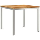 vidaXL Stol za vanjsko objedovanje 90x90x74.5 cm Čvrsta tikovina | shoptok.hr