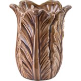 Mondex Vaza keramika Lettu Wazon 16x16x20 cm rjava 1 kos, (5000191496) Cene