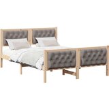  Okvir za krevet Sivo-smeđa 150 x 200 cm tkanina | shoptok.hr