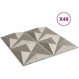  Zidne panele 48 pcs Origami beton 50 x 50 cm XPS pjena | shoptok.hr