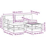  Vrtna dnevna garnitura 5 pcs Vosek Rjava Bor Trdna borovina, (5000272089) | Shoptok.si