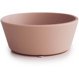 Mushie Silikonska skledica s priseskom – Blush | Shoptok.si