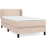  Krevet s oprugama i madrac cappuccino 80x200 cm od umjetne kože | shoptok.hr