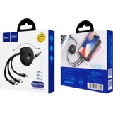 Hoco . USB kabel za punjenje, 3in1, na izvlačenje, 1 met., 2 A - U50 | shoptok.hr