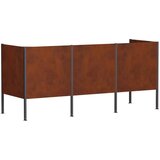  Ekran za kante za smeće 249 x 85 x 113 cm Otporni čelik Rđa - Otporni čelik 249 cm bez uzorka | shoptok.hr