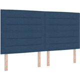 vidaXL LED Box Spring Postelja z vzmetnico Modra 180 x 200 cm blago, (5000141892) | Shoptok.si