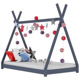  Za dječji krevet od masivne borovine sivi 90 x 200 cm | shoptok.hr