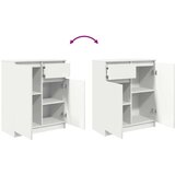 vidaXL Komoda s predalom bela 71x35x84 cm inženirski les | Shoptok.si