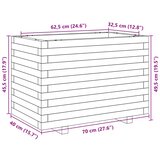  Vrtna sadilica 70x40x49,5 cm od impregnirane borovine | shoptok.hr