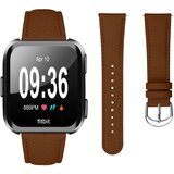 INF kompatibilen usnjen pas z litchi vzorec za fitbit Versa2/Versa lite brown, (5000079844) | Shoptok.si