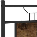  Posteljni okvir brez vzmetnice hrast 137x190 cm inženirski les, (21829192) | Shoptok.si