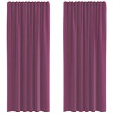 vidaXL Voile zavese z žepi za palice 2 kosa vijolične, (5000297994) | Shoptok.si