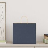  Papirnate vrećice 250 kom s ručkama plave 32x22x28 cm | shoptok.hr