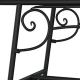  Klupa oko stabla 110 cm crna čelična | Eponuda.com