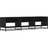 Maison Chic TV omarica - TV enota - Televizijska omarica črna 180x40x46 cm inženirski les, (21698859) Cene