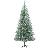 vidaXL Umjetno božično drevo s snežno obloženimi vejicami in LED lučko | Shoptok.si
