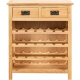 Ormarić za vino 72 x 32 x 90 cm od masivne hrastovine | Eponuda.com