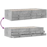  Okvir kreveta s pohranom s ladicama Betonska siva 80 x 200 cm - Betonska siva 80 x 200 cm | shoptok.hr