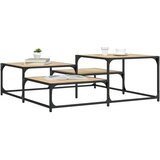  Stolić za kavu boja hrasta 107x107x40 cm konstruirano drvo | shoptok.hr