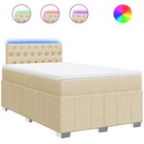  Krevet box spring s madracem krem 120 x 190 cm od tkanine | shoptok.hr