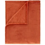 Narančasta deka od mikropliša 130x170 cm Raschel Velvet –