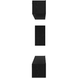  Set TV komoda s ladicama 6 pcs Crni hrast Konstruirano drvo | shoptok.hr