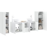  Set namještaja za kupaonicu 5 kom. Bijela visokog sjaja | shoptok.hr