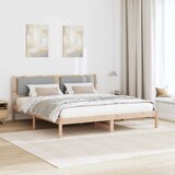  Krevetna konstrukcija s uzglavljem Svijetlo siva 200 x 200 cm | shoptok.hr