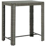 vidaXL Vrtna barska miza siva 100x60,5x110,5 cm poli ratan Cene
