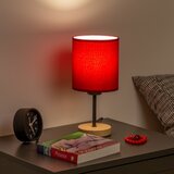  Brilagi - Stona lampa NUBILA WOOD 1xE27/25W/230V hrast/pompejska crvena | Eponuda.com
