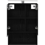  Kupaonski ormar s ogledalom Crni hrast 50 x 14,5 x 70 cm | shoptok.hr