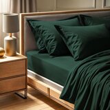  tonne verte - 54 dark green ranforce single fitted sheet (fr) (it) (es) (de) | ePonuda.com
