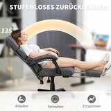  Tapecirana uredska stolica s baršunastim izgledom podesiva po visini na kotačićima siva | shoptok.hr