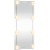  Zidno ogledalo s LED svjetlima 30 x 80 cm stakleno pravokutno | shoptok.hr