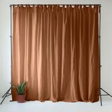 Linen Tales Rjava lanena zavesa 140x300 cm Hazelnut – u