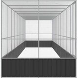  Kavez za ptice s produžetkom srebrni 1039x207x212 cm čelični | shoptok.hr