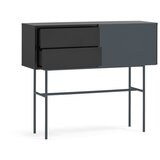 Teulat Crni/antracitno sivi pomoćni stol 35x110 cm Nube – | shoptok.hr