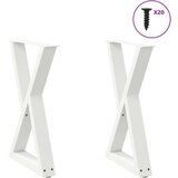  Noge za blagovaonski stol 2 kom bijele 60x(72-73 3) cm čelik | shoptok.hr