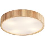 QAZQA Japandi stropna svetilka lesena 50 cm 4-luči - Lyra | Shoptok.si