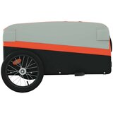Prikolica Kolesarska prikolica črna in oranžna 45 kg železo | Shoptok.si